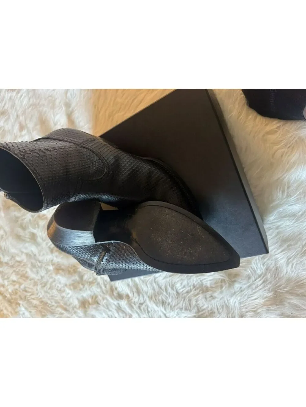 SAINT LAURENT PARIS PYTHON LUKAS 40 ZIP BOOTS
